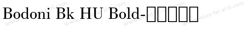 Bodoni Bk HU Bold字体转换